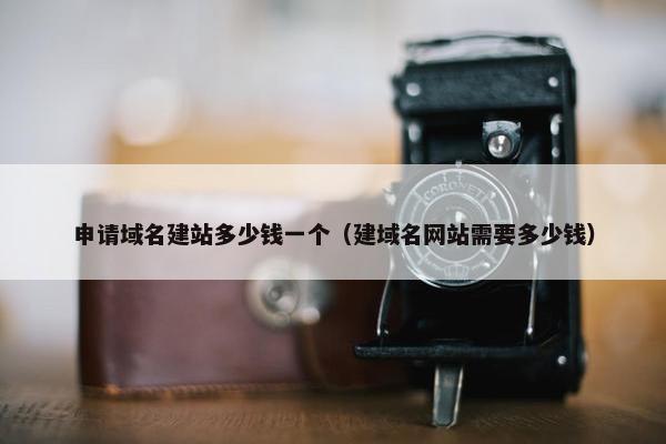 申请域名建站多少钱一个（建域名网站需要多少钱）