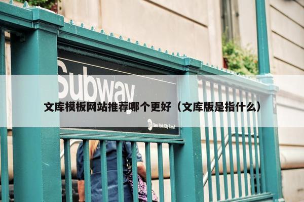 文库模板网站推荐哪个更好（文库版是指什么）