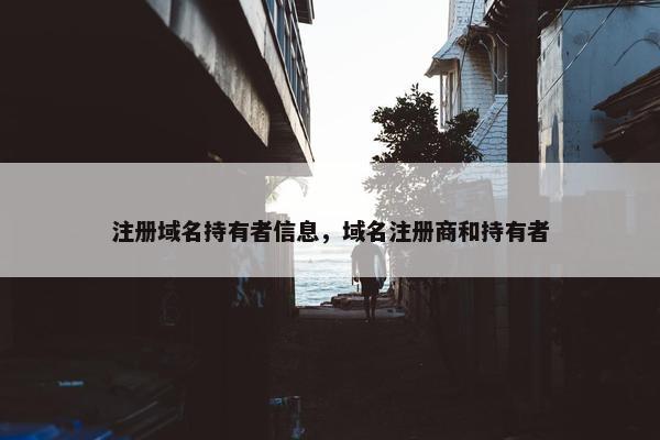 注册域名持有者信息，域名注册商和持有者