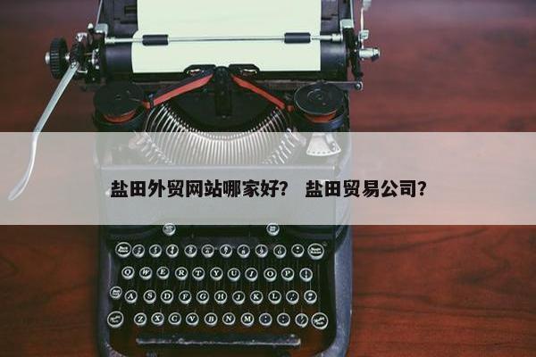 盐田外贸网站哪家好？ 盐田贸易公司？