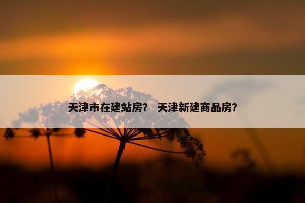 天津市在建站房？ 天津新建商品房？