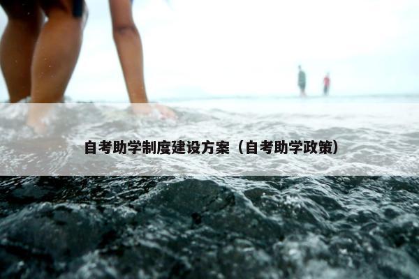 自考助学制度建设方案（自考助学政策）