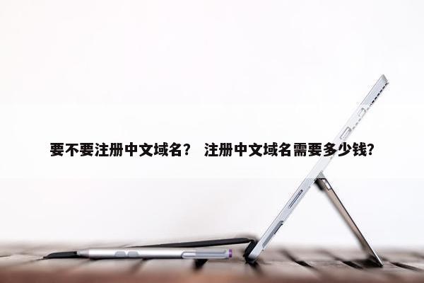 要不要注册中文域名？ 注册中文域名需要多少钱？