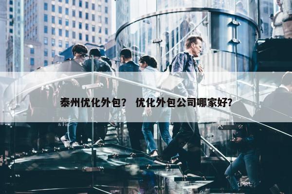 泰州优化外包？ 优化外包公司哪家好？