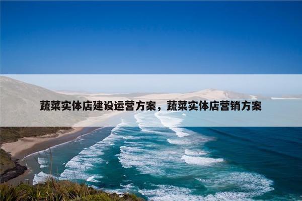 蔬菜实体店建设运营方案，蔬菜实体店营销方案