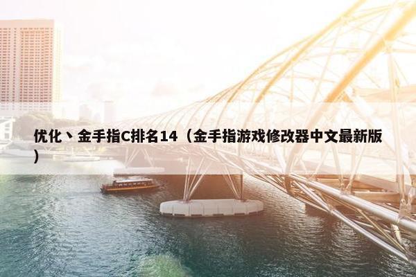 优化丶金手指C排名14（金手指游戏修改器中文最新版）
