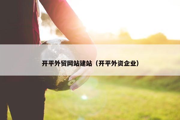 开平外贸网站建站（开平外资企业）