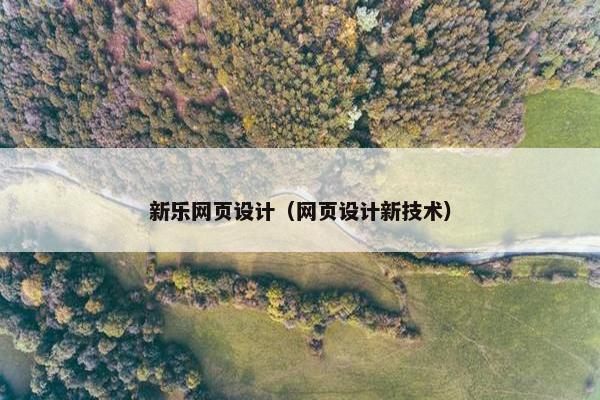 新乐网页设计（网页设计新技术）