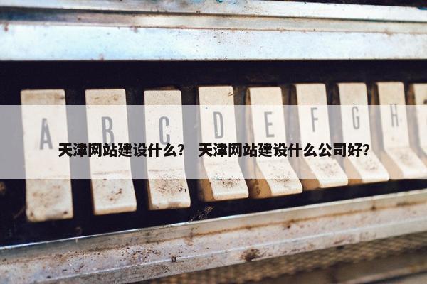 天津网站建设什么？ 天津网站建设什么公司好？