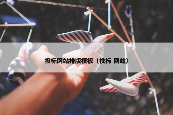 投标网站排版模板（投标 网站）