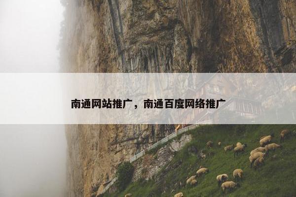 南通网站推广，南通百度网络推广