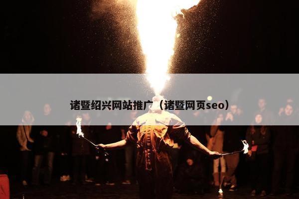 诸暨绍兴网站推广（诸暨网页seo）