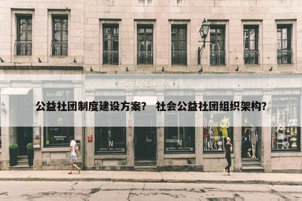 公益社团制度建设方案？ 社会公益社团组织架构？
