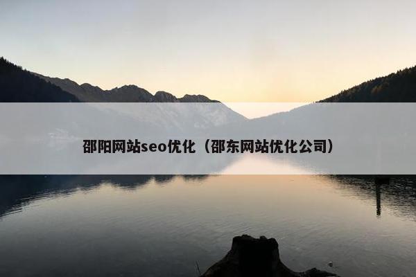 邵阳网站seo优化（邵东网站优化公司）