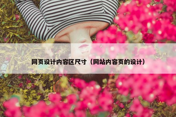 网页设计内容区尺寸（网站内容页的设计）