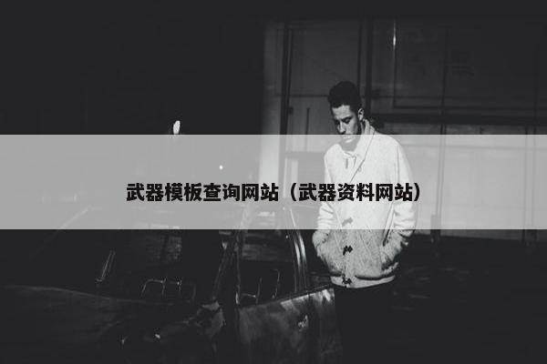 武器模板查询网站（武器资料网站）