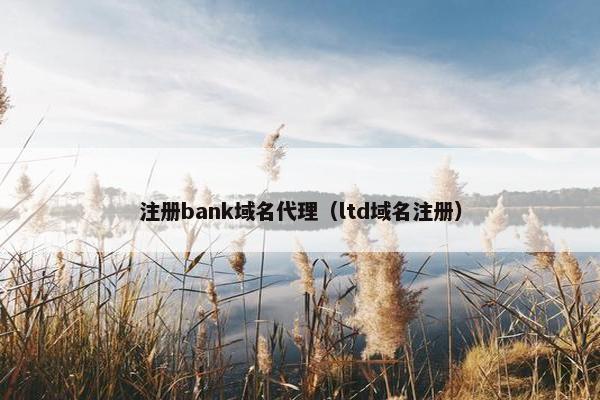注册bank域名代理（ltd域名注册）
