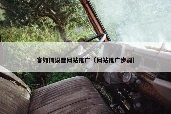 客如何设置网站推广（网站推广步骤）