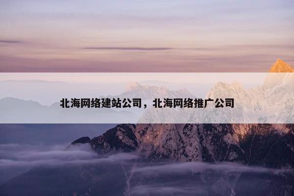 北海网络建站公司，北海网络推广公司