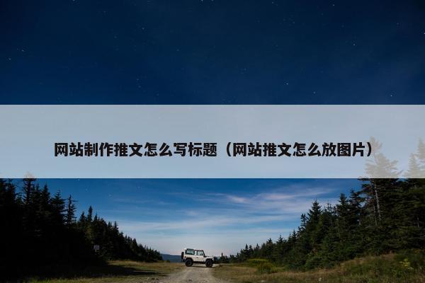 网站制作推文怎么写标题（网站推文怎么放图片）