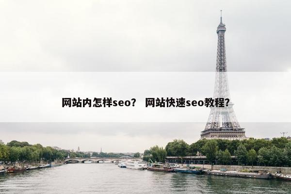 网站内怎样seo？ 网站快速seo教程？