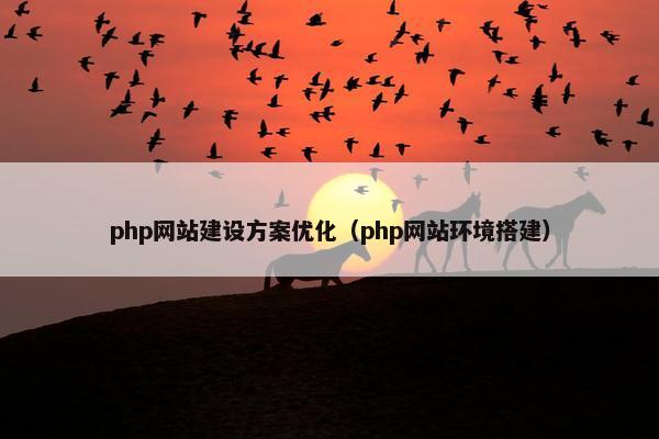 php网站建设方案优化（php网站环境搭建）