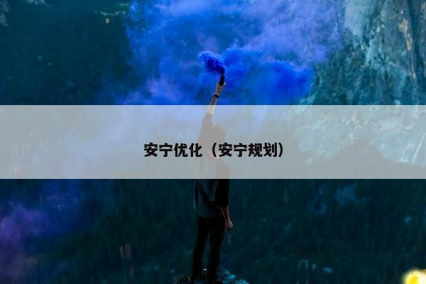 安宁优化（安宁规划）