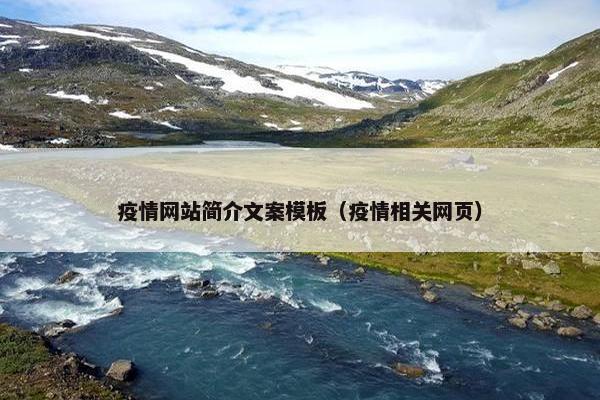 疫情网站简介文案模板（疫情相关网页）