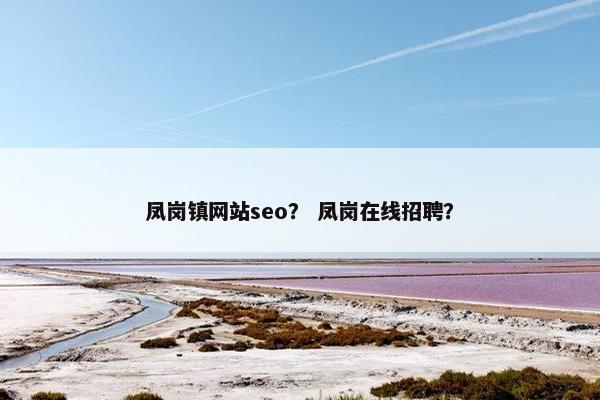 凤岗镇网站seo？ 凤岗在线招聘？