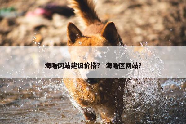 海曙网站建设价格？ 海曙区网站？