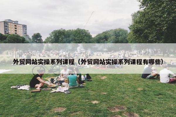 外贸网站实操系列课程（外贸网站实操系列课程有哪些）