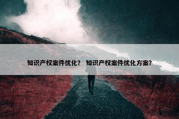知识产权案件优化？ 知识产权案件优化方案？