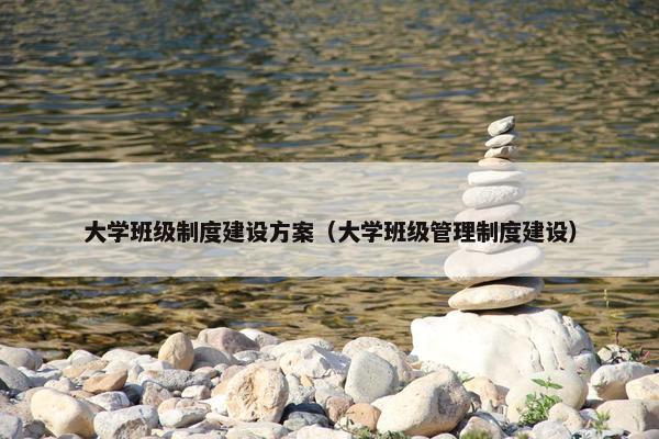 大学班级制度建设方案（大学班级管理制度建设）