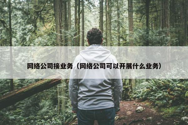 网络公司接业务（网络公司可以开展什么业务）
