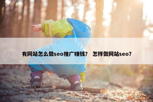 有网站怎么做seo推广赚钱？ 怎样做网站seo？