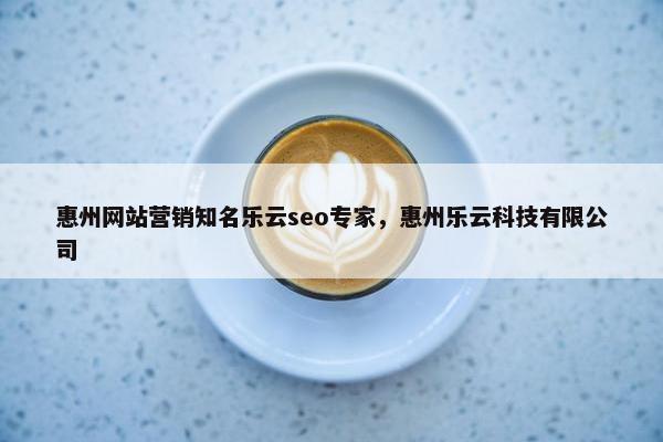 惠州网站营销知名乐云seo专家，惠州乐云科技有限公司