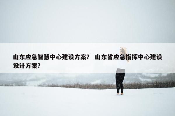 山东应急智慧中心建设方案？ 山东省应急指挥中心建设设计方案？