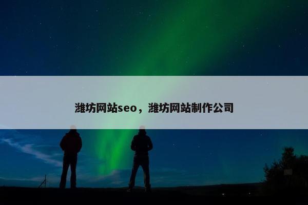潍坊网站seo，潍坊网站制作公司