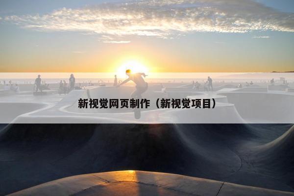 新视觉网页制作（新视觉项目）