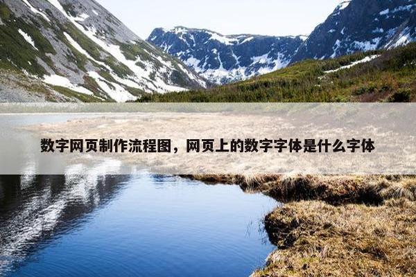 数字网页制作流程图，网页上的数字字体是什么字体
