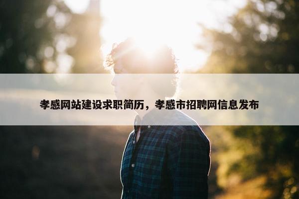 孝感网站建设求职简历，孝感市招聘网信息发布
