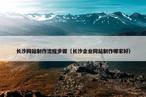长沙网站制作流程步骤（长沙企业网站制作哪家好）