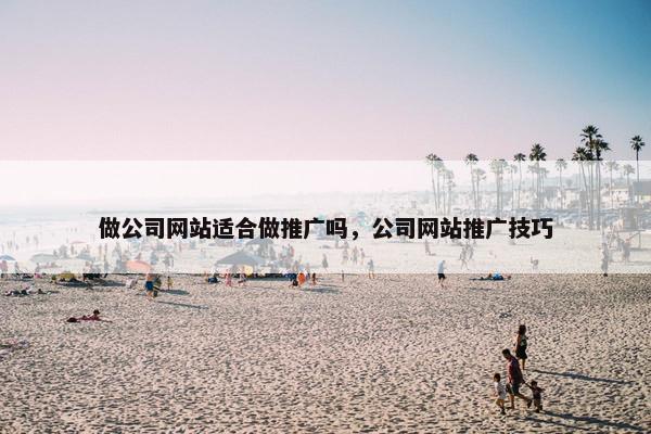 做公司网站适合做推广吗，公司网站推广技巧