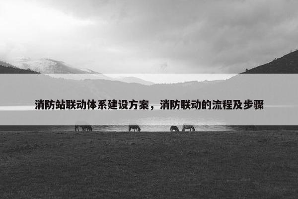 消防站联动体系建设方案，消防联动的流程及步骤