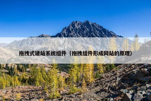 拖拽式建站系统组件（拖拽组件形成网站的原理）