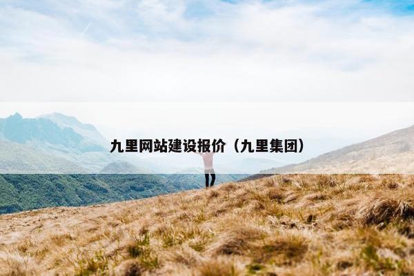 九里网站建设报价（九里集团）
