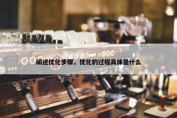 阐述优化步骤，优化的过程具体是什么