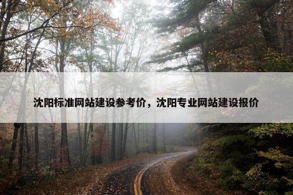 沈阳标准网站建设参考价，沈阳专业网站建设报价