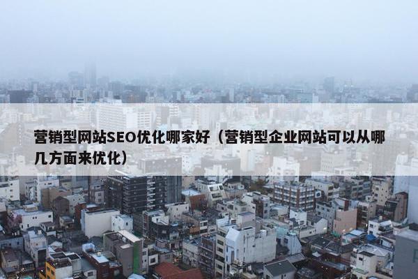 营销型网站SEO优化哪家好（营销型企业网站可以从哪几方面来优化）