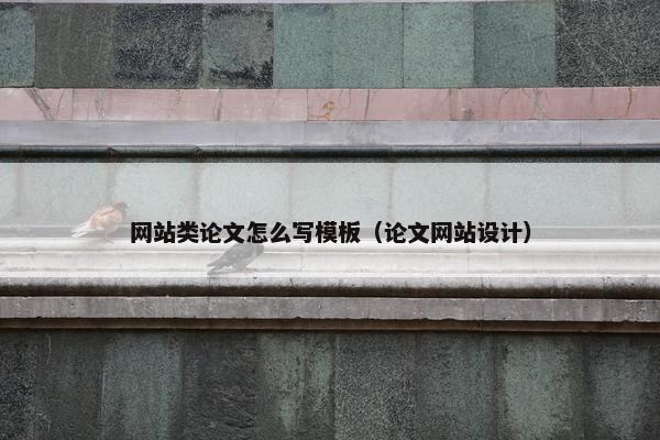 网站类论文怎么写模板（论文网站设计）